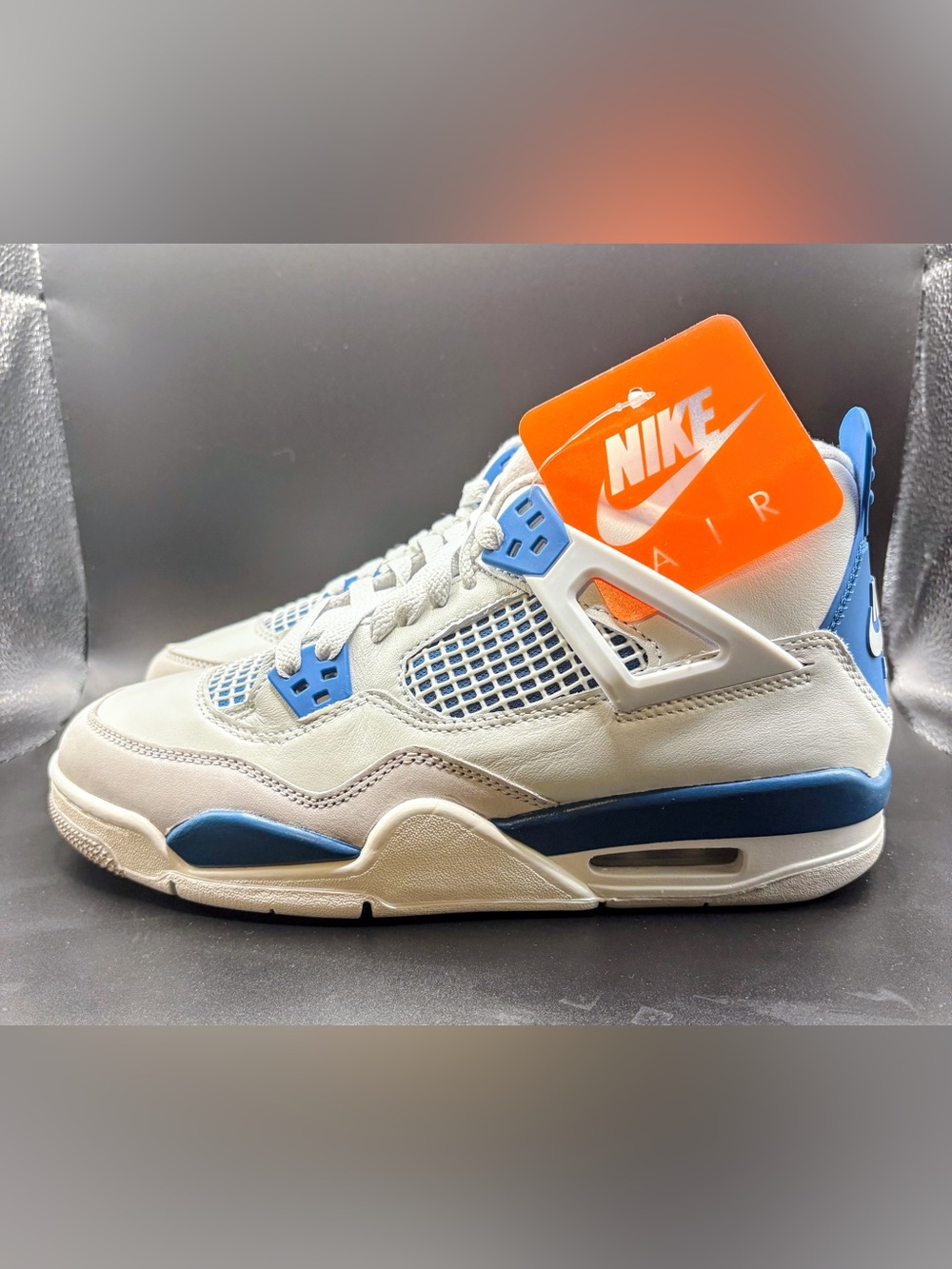 Brand New 7Y 8.5W Nike Air Jordan 4 Retro Military Blue OG Box